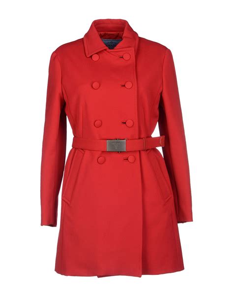 prada red coat|prada coats women.